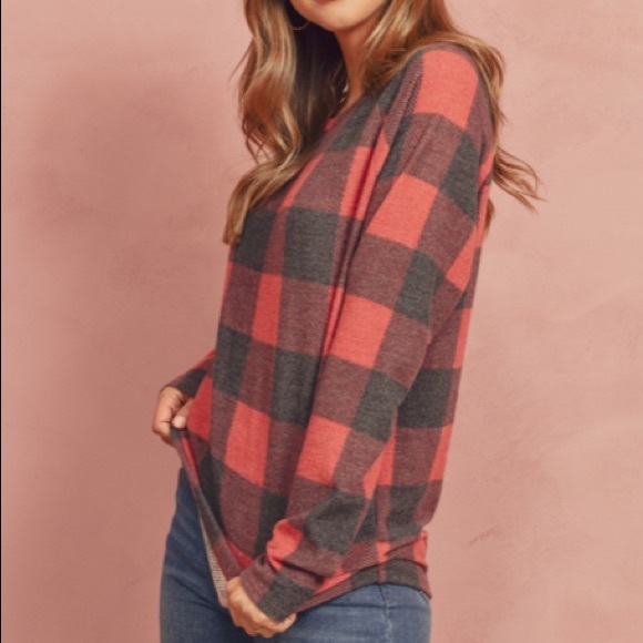 Red & Black Buffalo Check Tunic Top - Picture 7 of 9